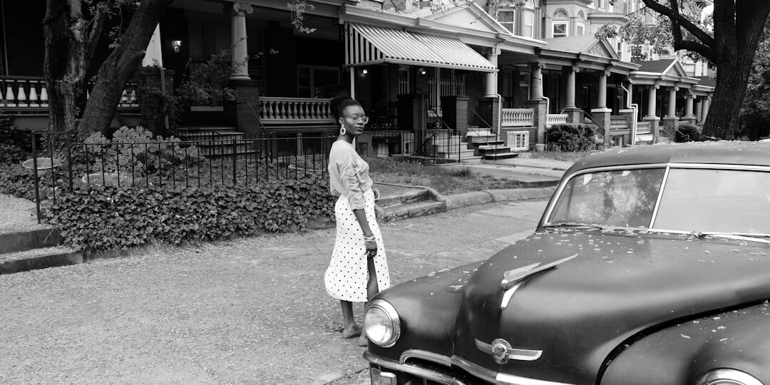 Photo polka dot dress