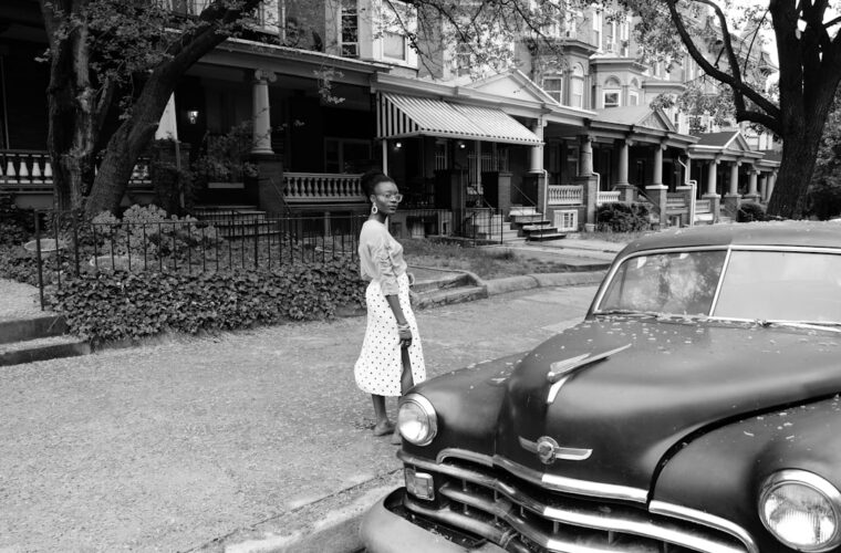 Photo polka dot dress