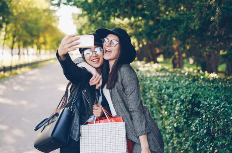 Photo trendy handbags