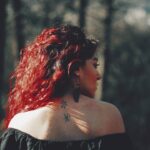 Photo red hair clothes